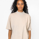 1825GD Unisex – Oversized Short Sleeve High Mockneck T-shirt